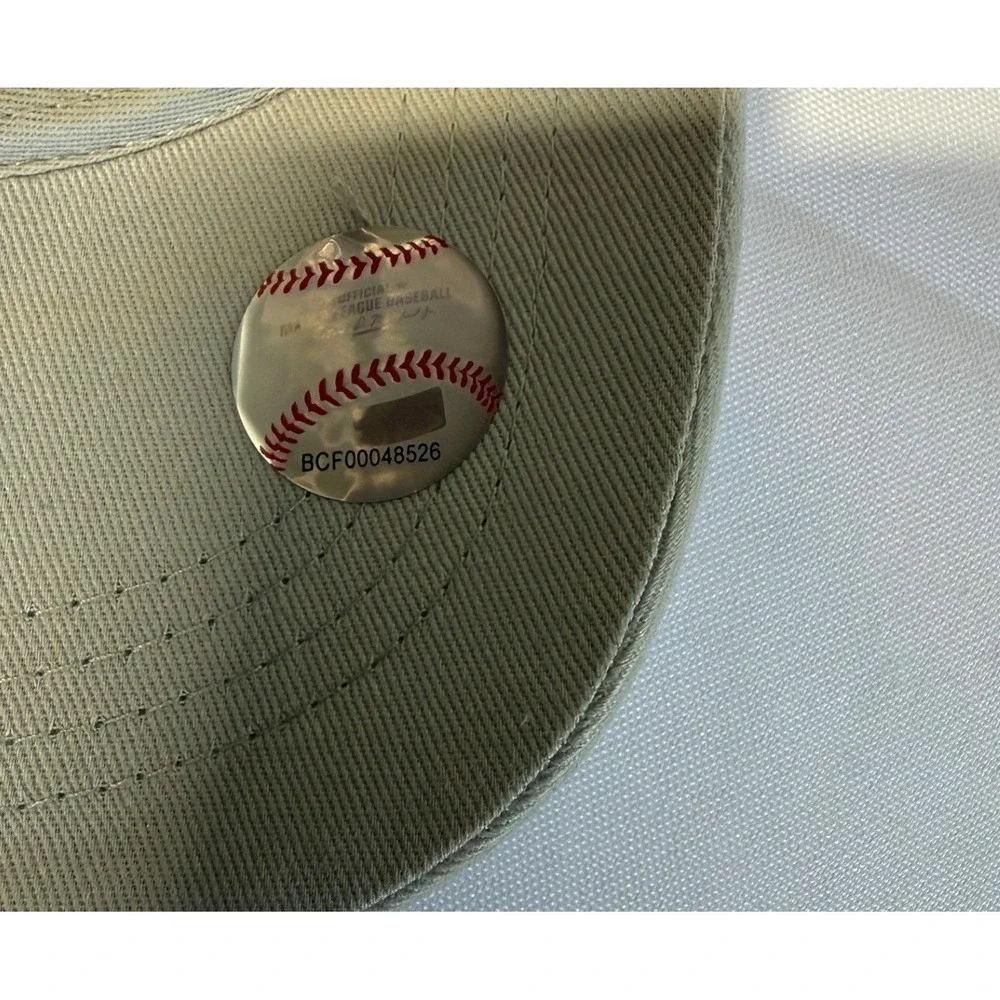 '47 MLB Milwaukee Brewers Hat Cap Adjustable Clean Up Strapback Light Gray OSFM